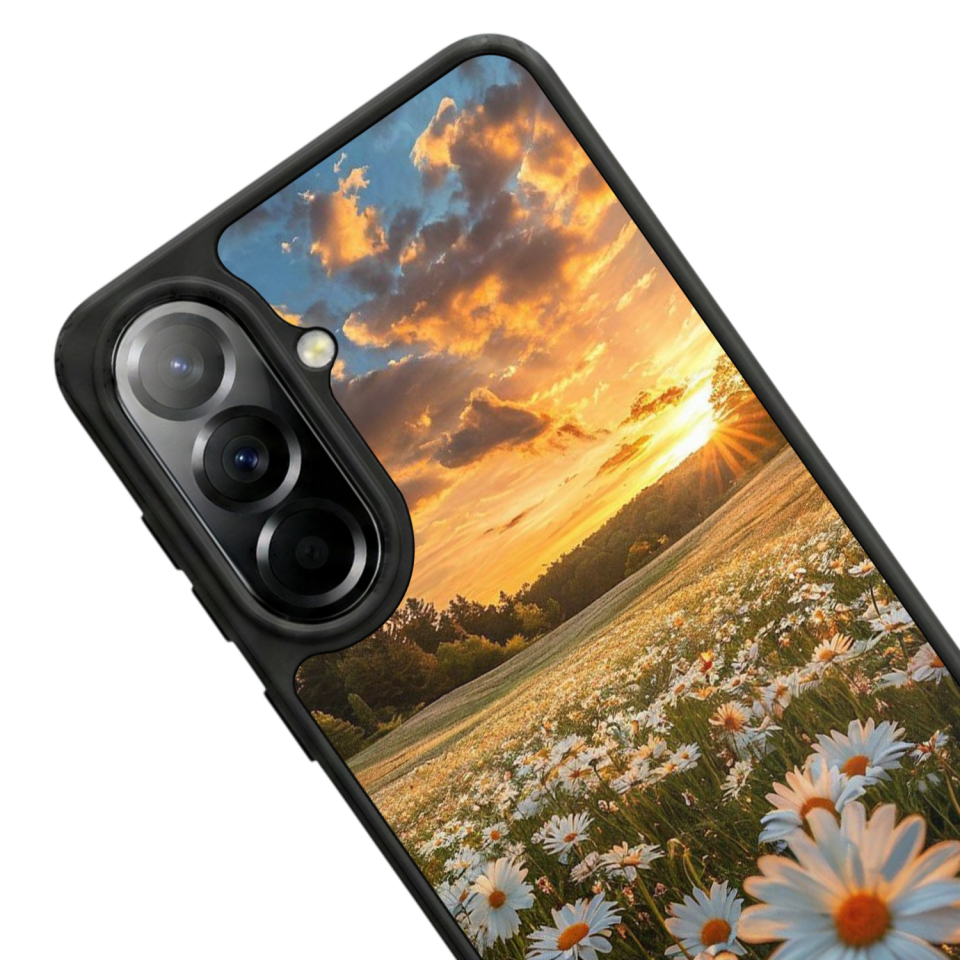 Samsung Galaxy A37 Uyumlu Cicek Tasarımlı Glossy Premium Kılıf