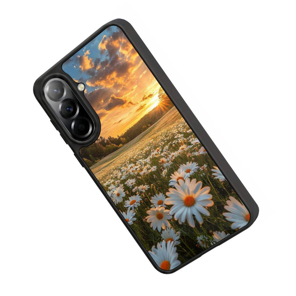 Samsung Galaxy A37 Uyumlu Cicek Tasarımlı Glossy Premium Kılıf