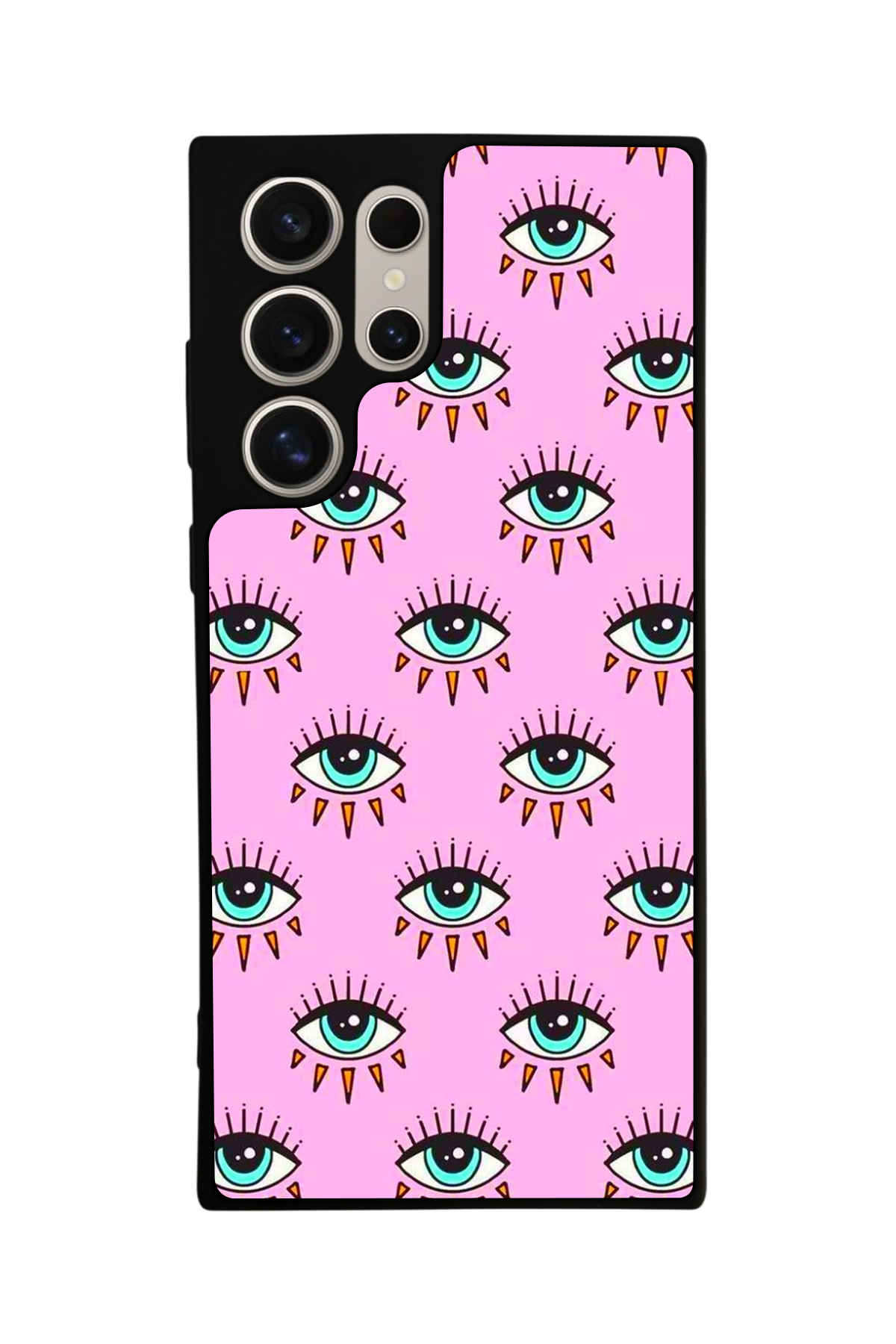 Samsung Galaxy S24 Ultra Uyumlu Göz Tasarımlı Glossy Premium Kılıf