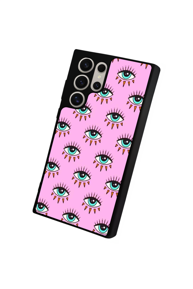 Samsung Galaxy S24 Ultra Uyumlu Göz Tasarımlı Glossy Premium Kılıf