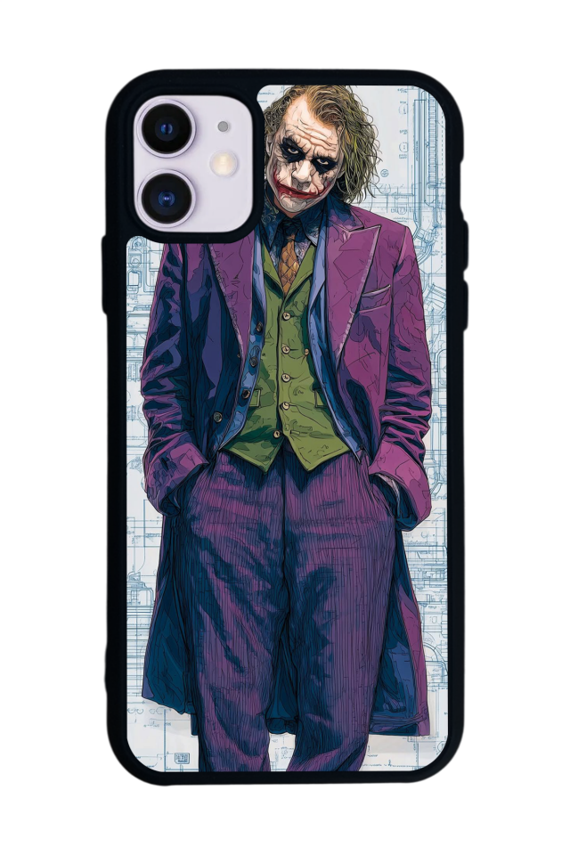 iPhone 11 Uyumlu Joker Tasarımlı Glossy Premium Kılıf