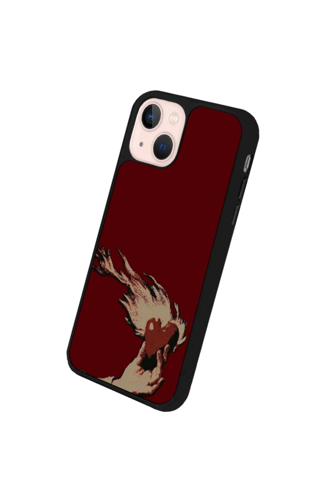iPhone 15 Plus Uyumlu Kalp Love Tasarımlı Glossy Premium Kılıf