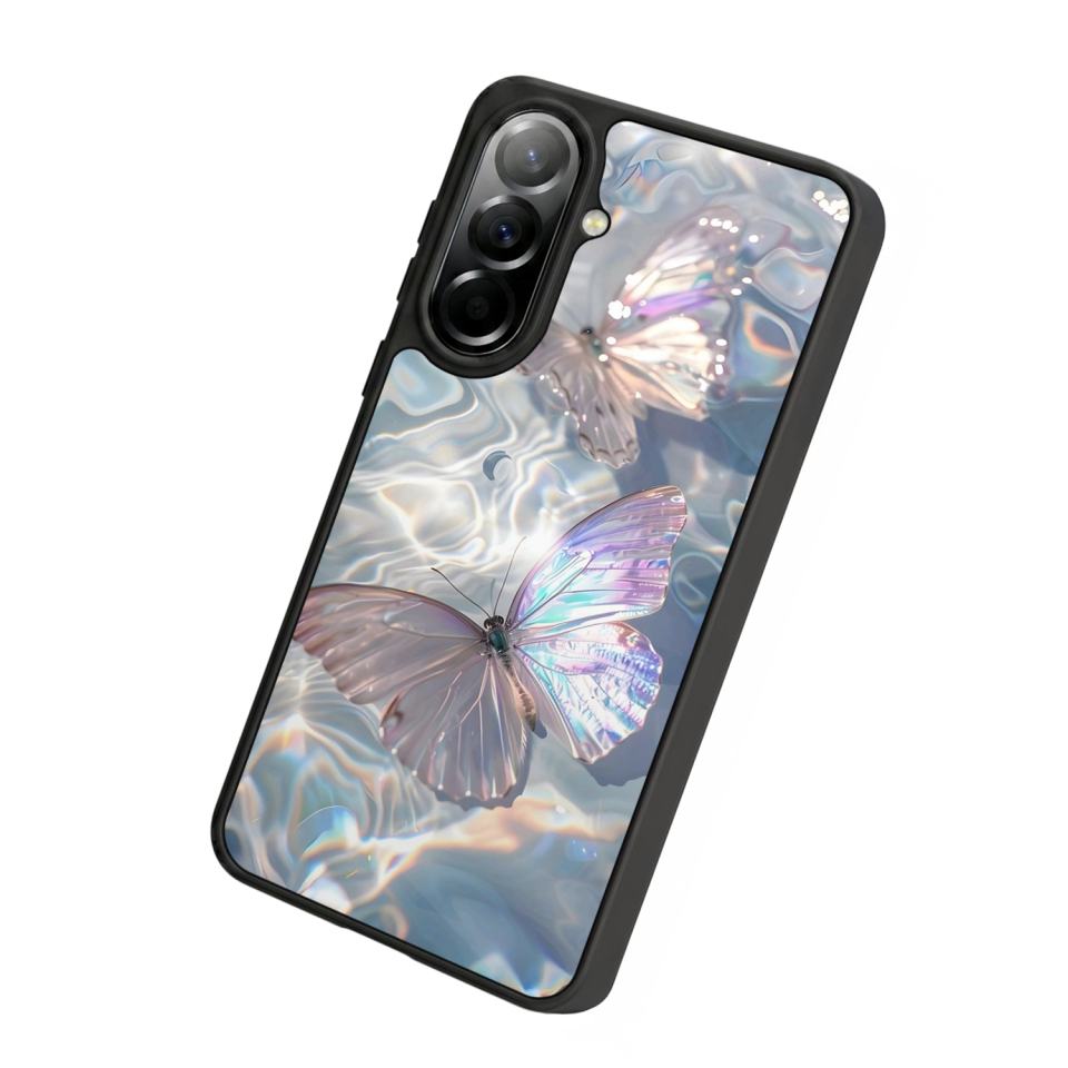 Samsung Galaxy A57 Uyumlu Kelebek Tasarımlı Glossy Premium Kılıf