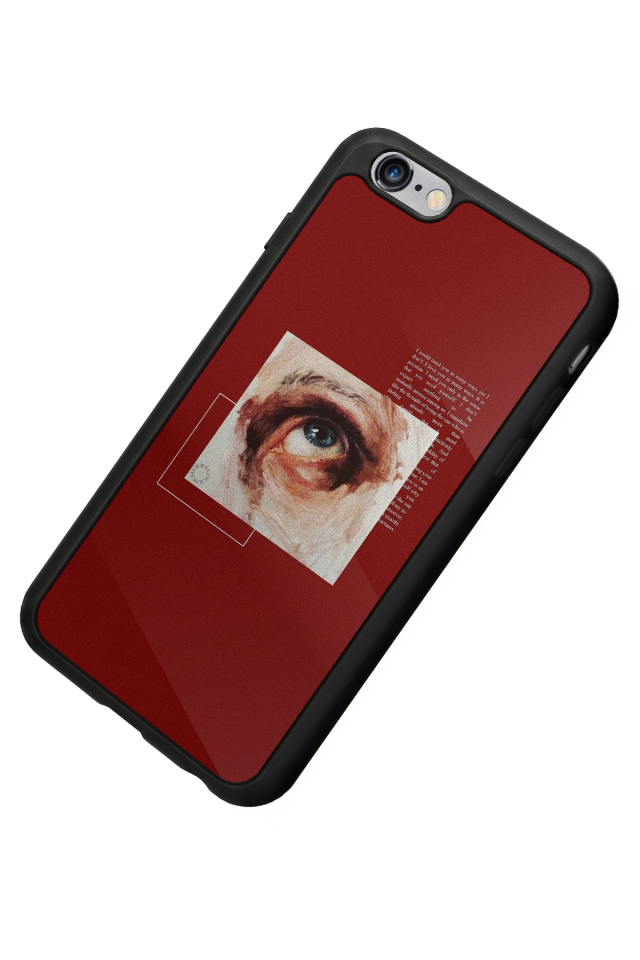 iPhone 6s Plus Uyumlu Kirmizi Tasarımlı Glossy Premium Kılıf