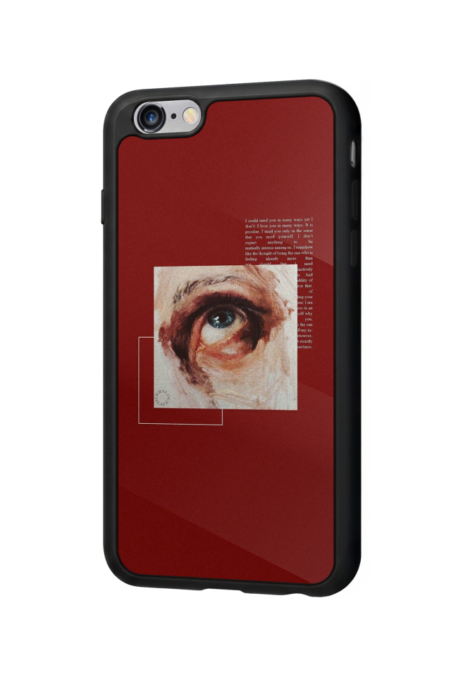 iPhone 6s Plus Uyumlu Kirmizi Tasarımlı Glossy Premium Kılıf