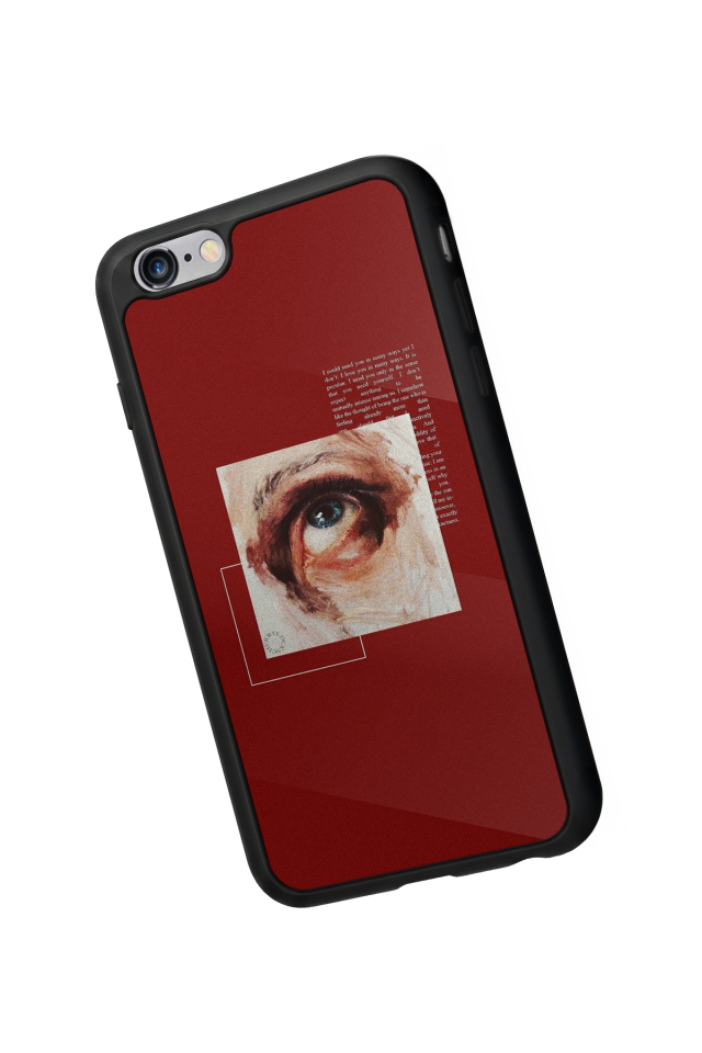 iPhone 6s Plus Uyumlu Kirmizi Tasarımlı Glossy Premium Kılıf