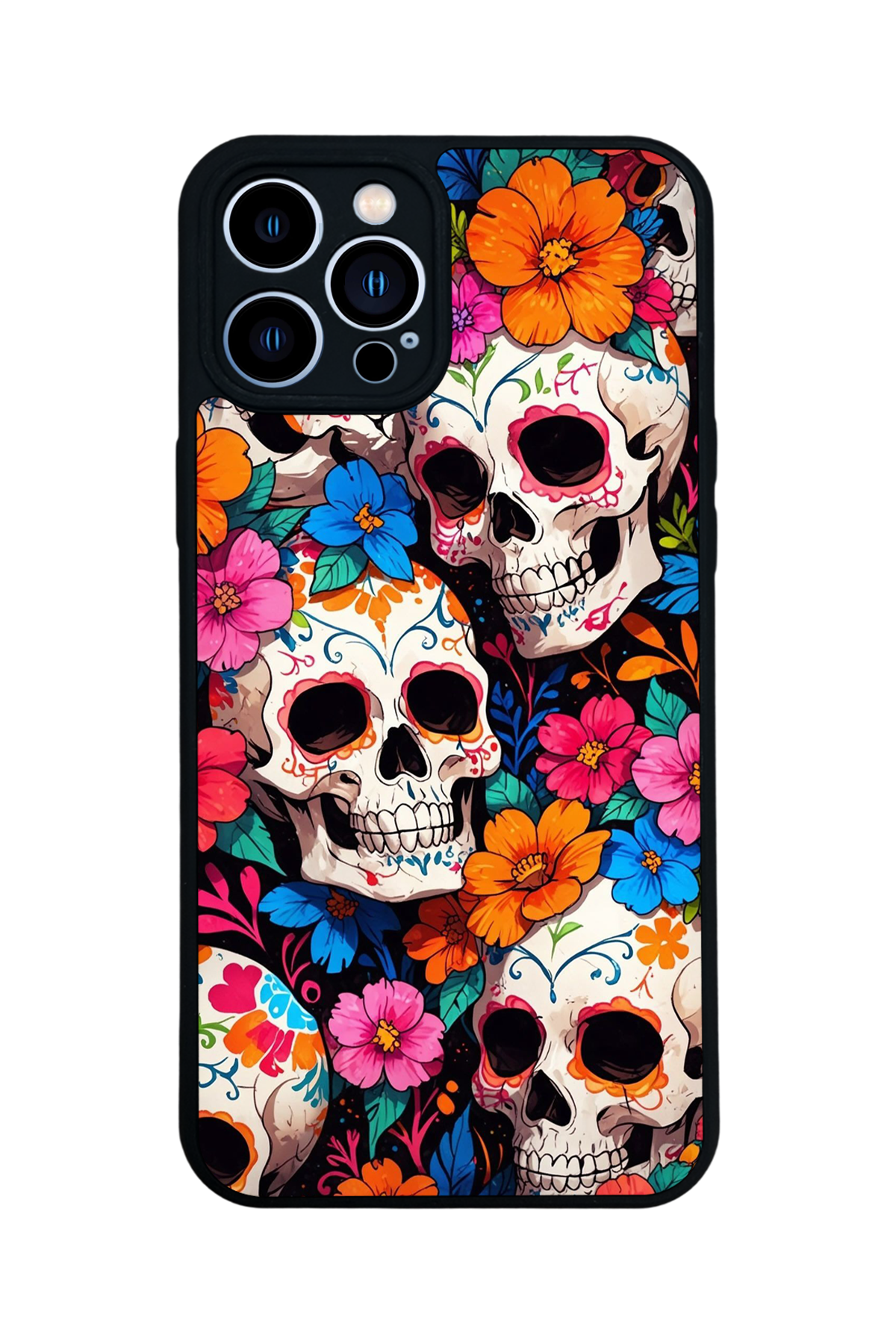 iPhone 13 Pro Max Uyumlu KuruKafa Tasarımlı Glossy Premium Kılıf