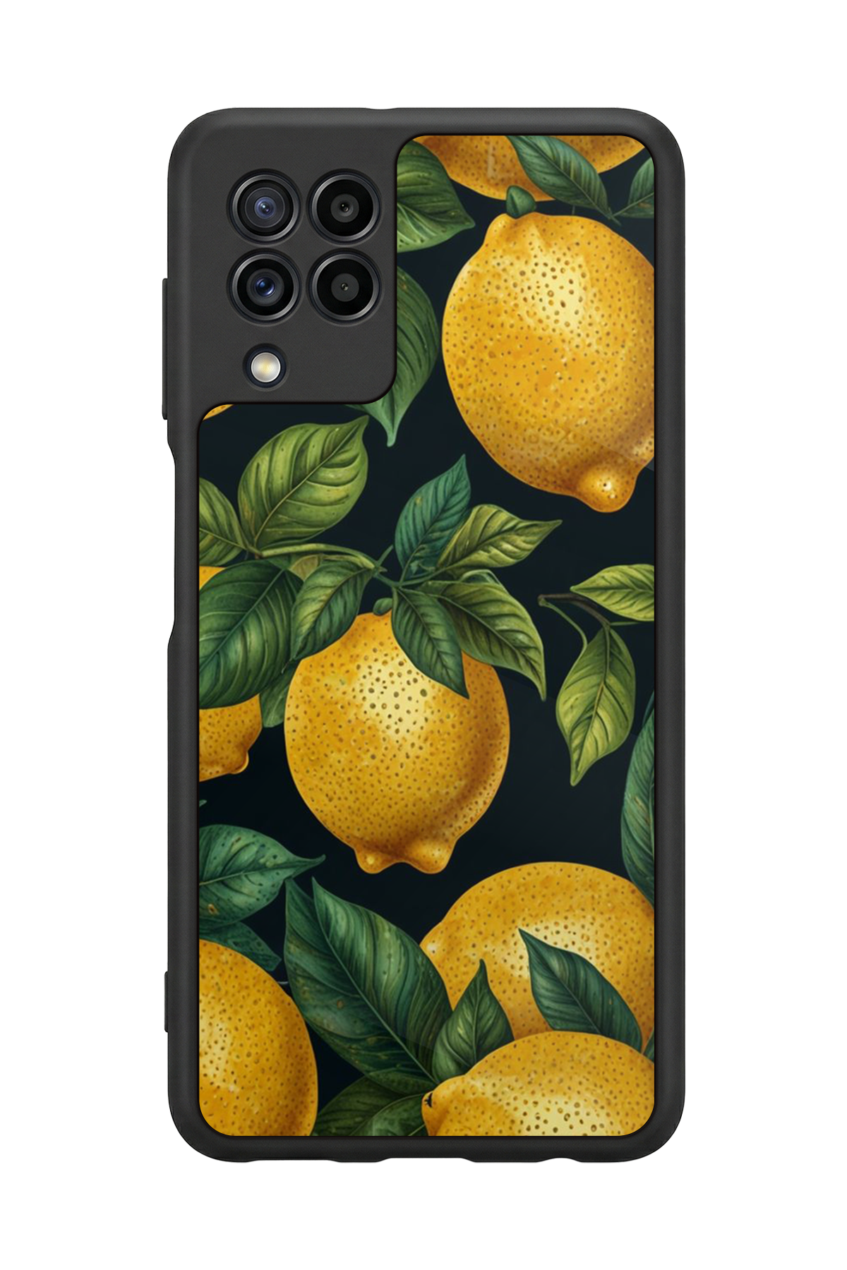 Samsung Galaxy M32 Uyumlu Limon Tasarımlı Glossy Premium Kılıf