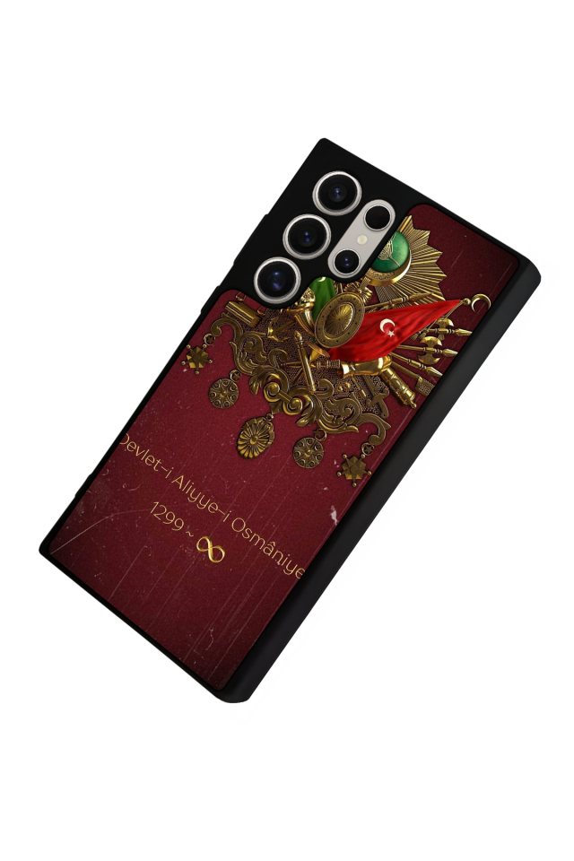 Samsung Galaxy S24 Ultra Uyumlu Osmanli Tugrasi Tasarımlı Glossy Premium Kılıf