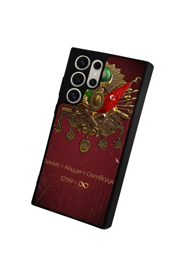 Samsung Galaxy S24 Ultra Uyumlu Osmanli Tugrasi Tasarımlı Glossy Premium Kılıf
