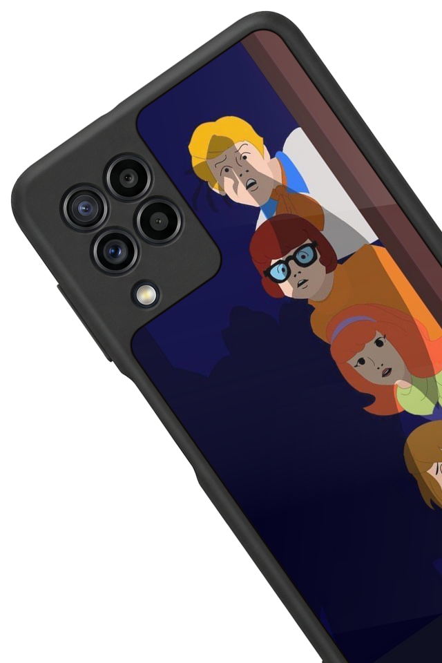 Samsung Galaxy M22 Uyumlu Scooby Doo Tasarımlı Glossy Premium Kılıf