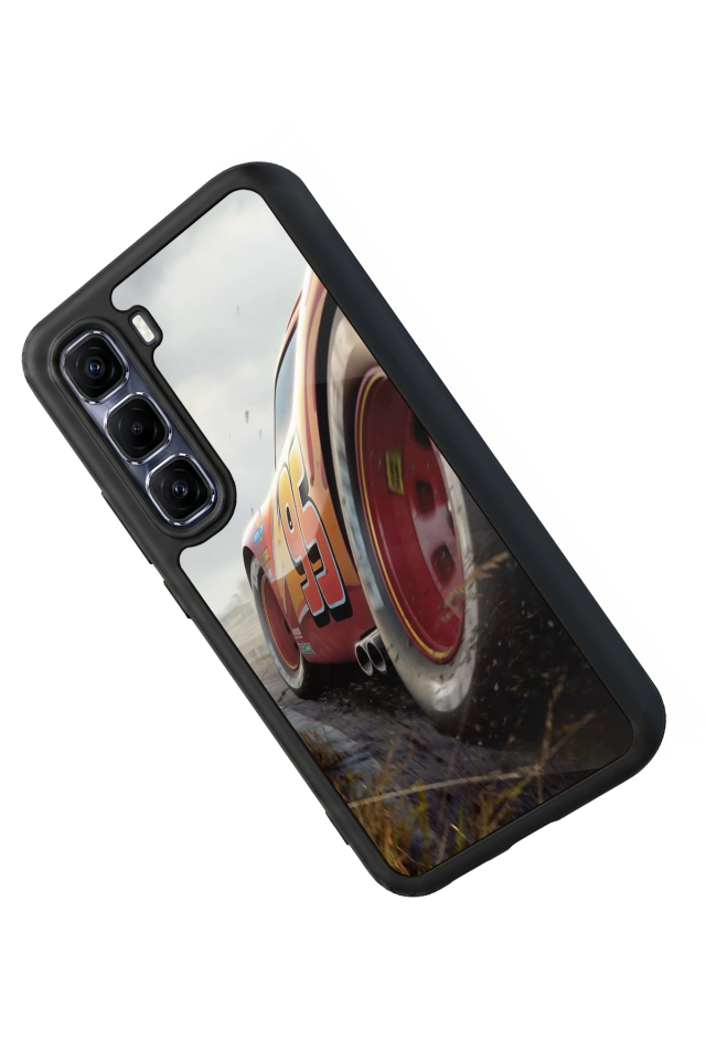 Infinix Hot 60 Pro Plus Uyumlu Şimsek McQueen Tasarımlı Glossy Premium Kılıf