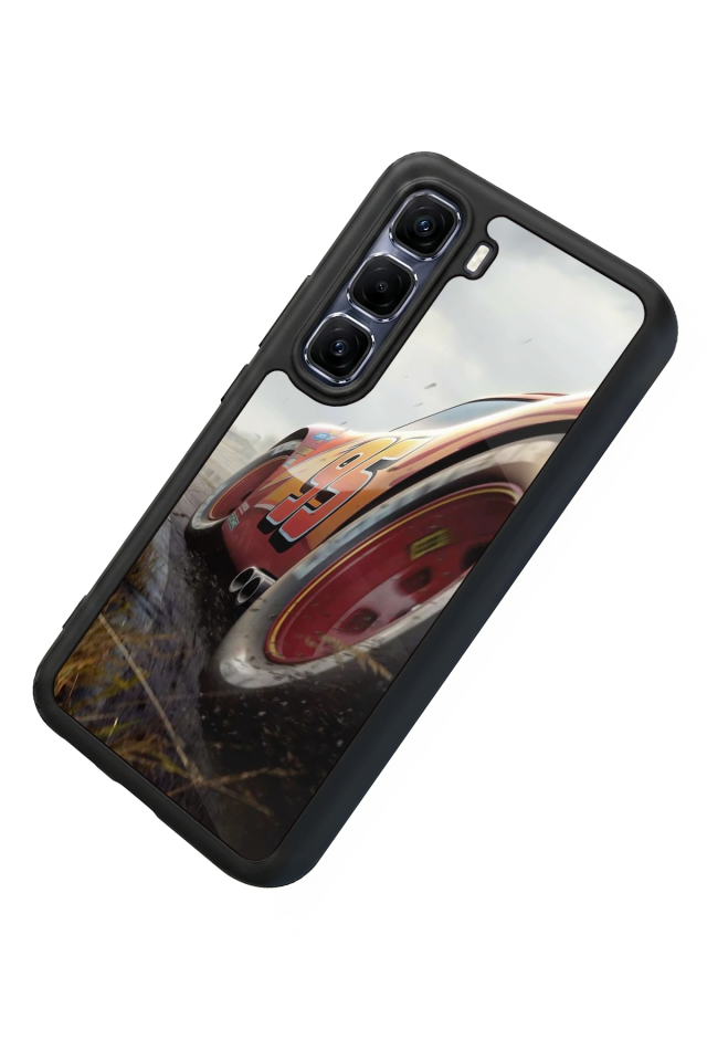 Infinix Hot 60 Pro Plus Uyumlu Şimsek McQueen Tasarımlı Glossy Premium Kılıf