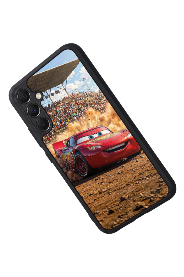 Samsung Galaxy A34 Uyumlu Şimsek McQueen Tasarımlı Glossy Premium Kılıf
