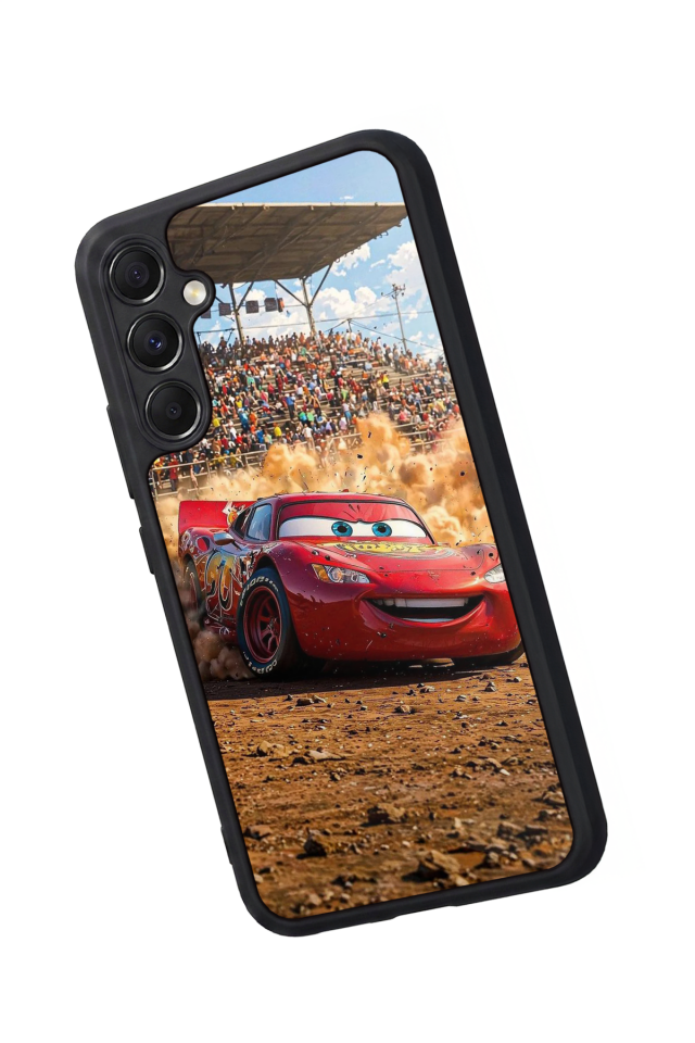 Samsung Galaxy A34 Uyumlu Şimsek McQueen Tasarımlı Glossy Premium Kılıf