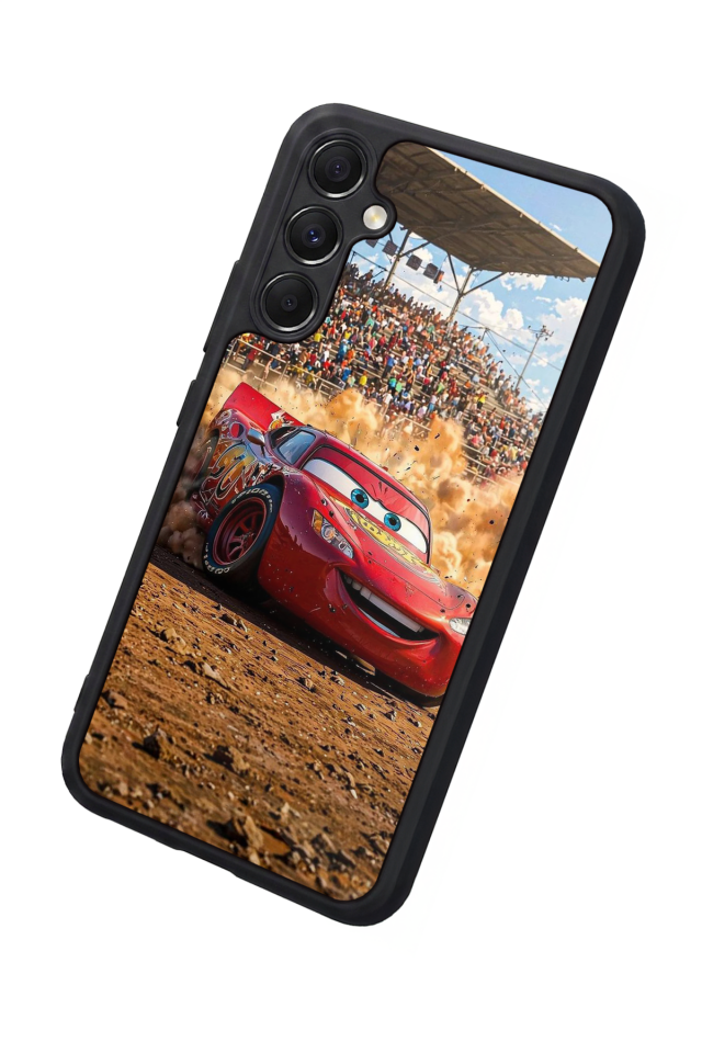 Samsung Galaxy A34 Uyumlu Şimsek McQueen Tasarımlı Glossy Premium Kılıf