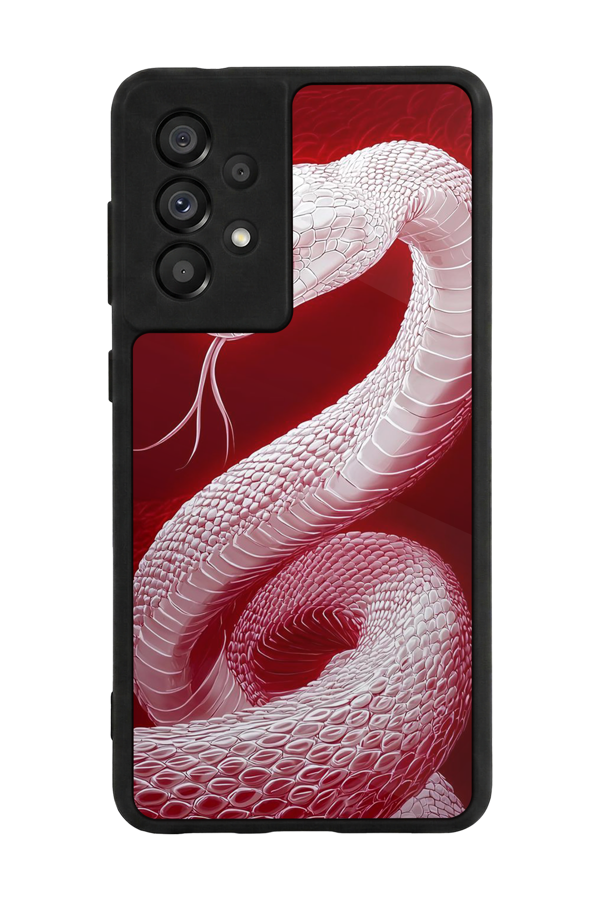 Samsung Galaxy A73 Uyumlu Yılan Tasarımlı Glossy Premium Kılıf