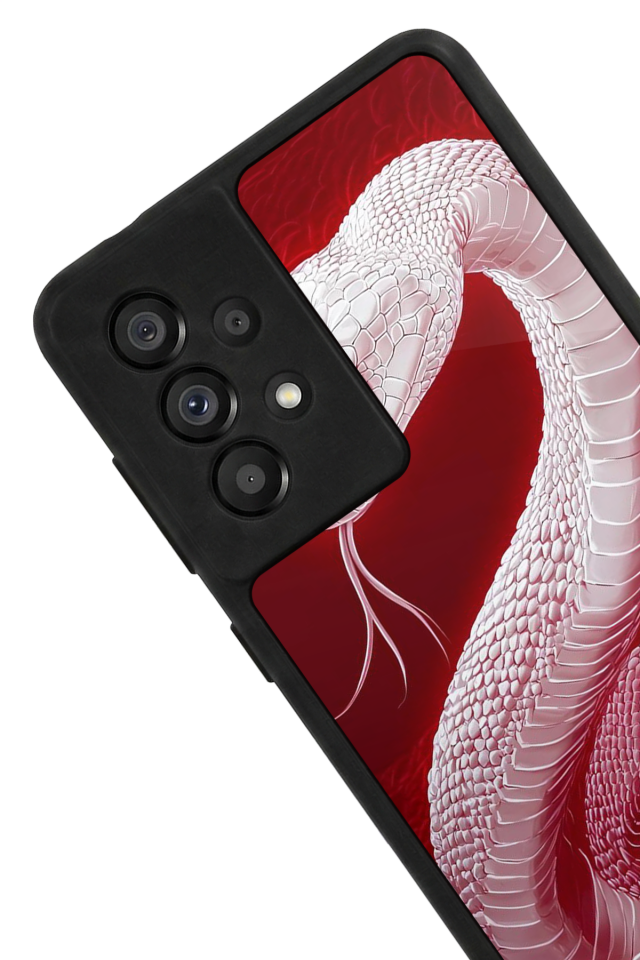 Samsung Galaxy A73 Uyumlu Yılan Tasarımlı Glossy Premium Kılıf