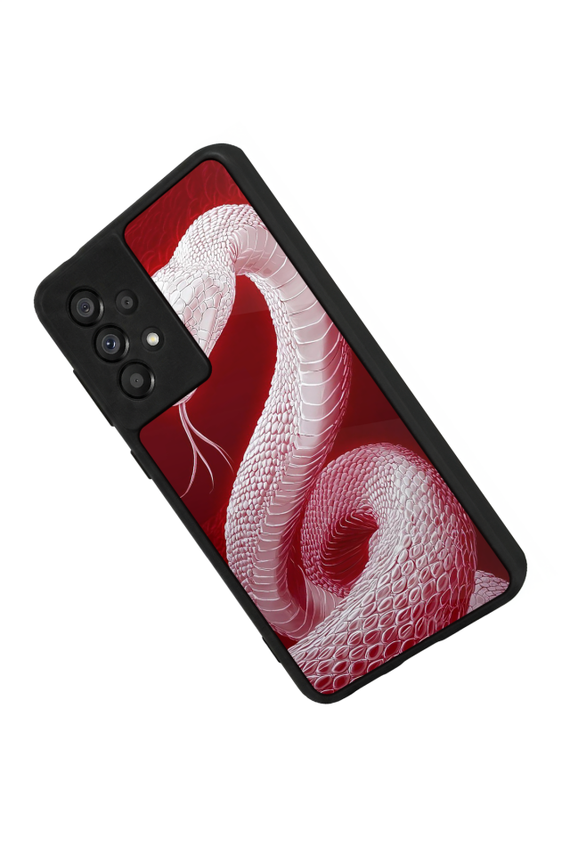 Samsung Galaxy A73 Uyumlu Yılan Tasarımlı Glossy Premium Kılıf