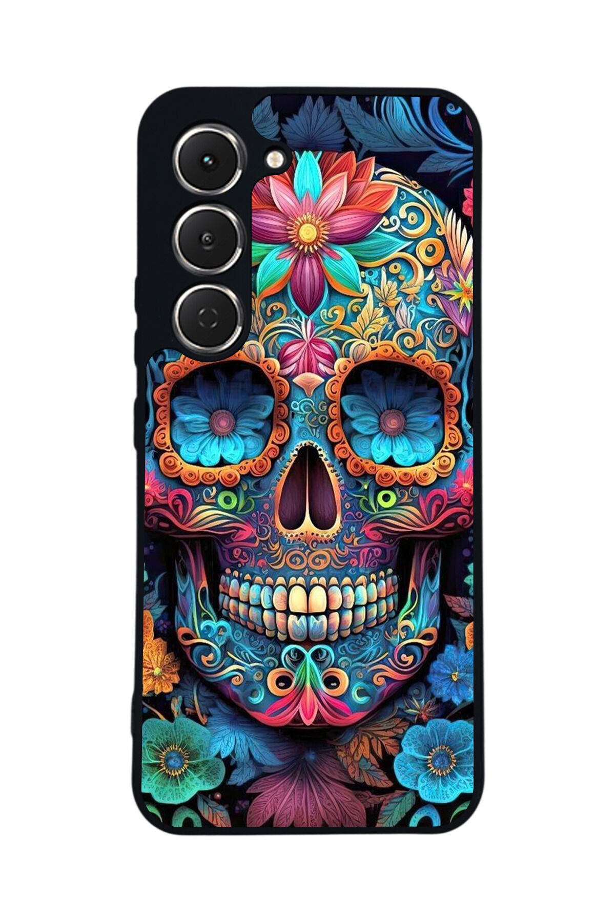Tecno Spark 40 Pro Uyumlu KuruKafa Tasarımlı Glossy Premium Kılıf