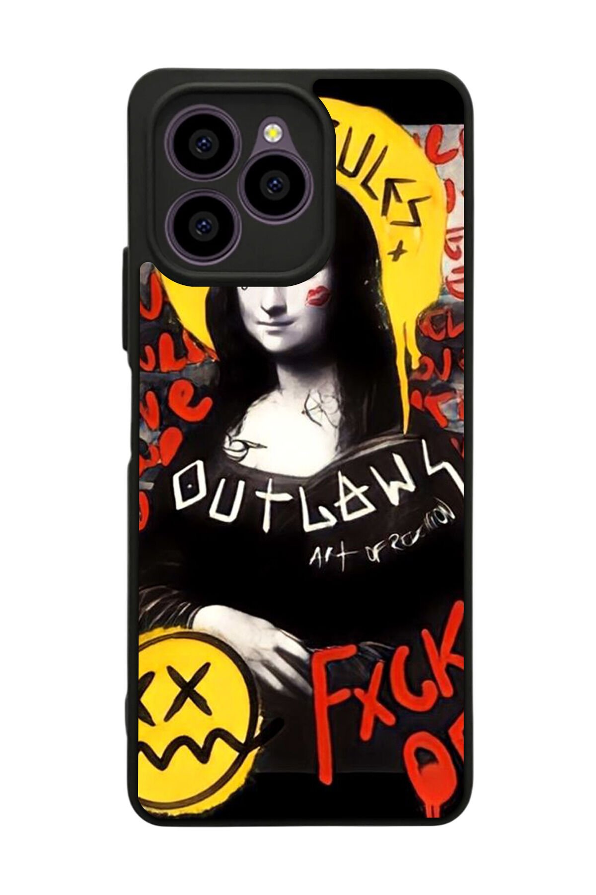 Omix X6 Uyumlu Monalisa Tasarımlı Glossy Premium Kılıf