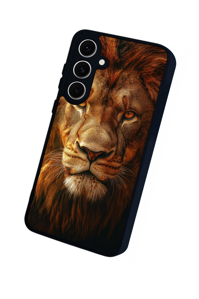 Samsung Galaxy A16 Uyumlu Aslan Tasarımlı Glossy Premium Kılıf