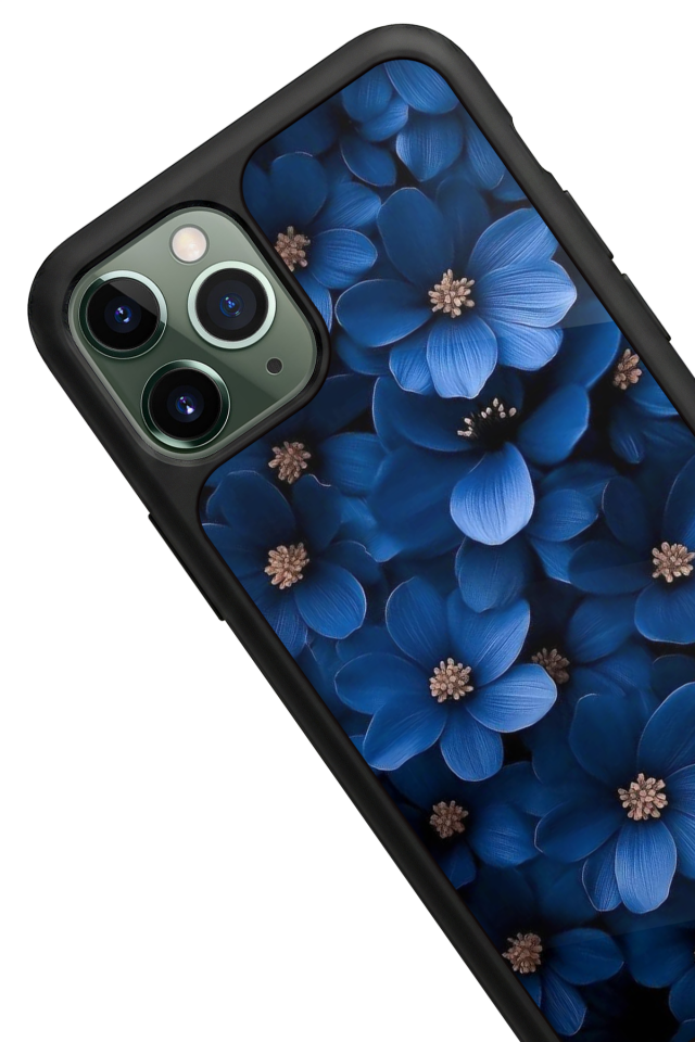 iPhone 11 Pro Max Uyumlu Cicek Tasarımlı Glossy Premium Kılıf