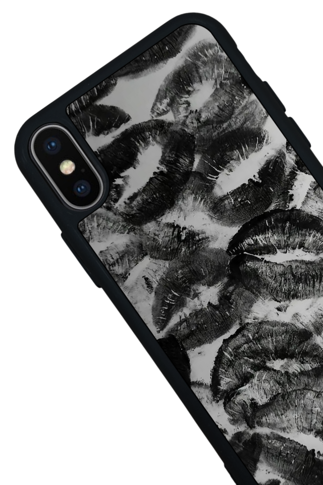 iPhone X/ XS Uyumlu Dudak Tasarımlı Glossy Premium Kılıf