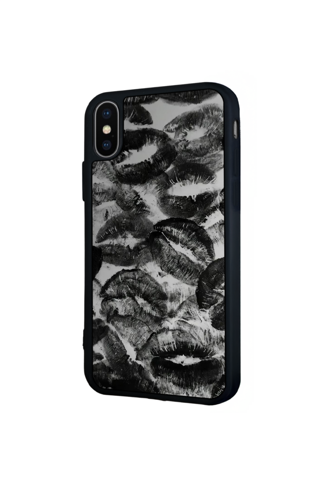 iPhone X/ XS Uyumlu Dudak Tasarımlı Glossy Premium Kılıf