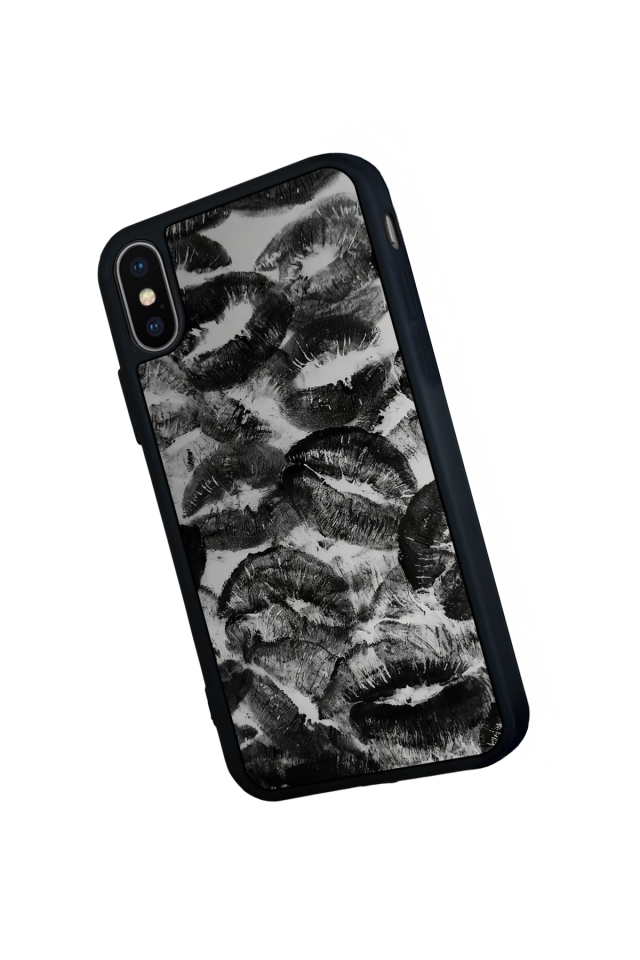 iPhone X/ XS Uyumlu Dudak Tasarımlı Glossy Premium Kılıf