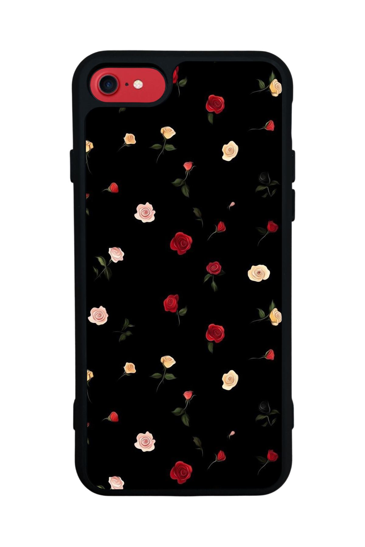 iPhone 8 Uyumlu Floral Tasarımlı Glossy Premium Kılıf