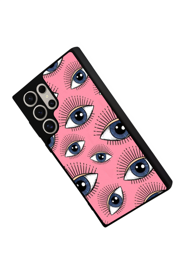 Samsung Galaxy S24 Ultra Uyumlu Göz Tasarımlı Glossy Premium Kılıf