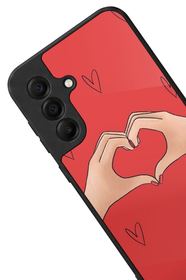 Samsung Galaxy A17 Uyumlu Kalp Love Tasarımlı Glossy Premium Kılıf