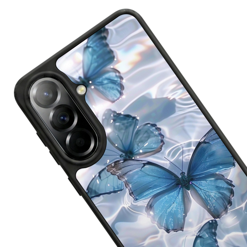 Samsung Galaxy A57 Uyumlu Kelebek Tasarımlı Glossy Premium Kılıf