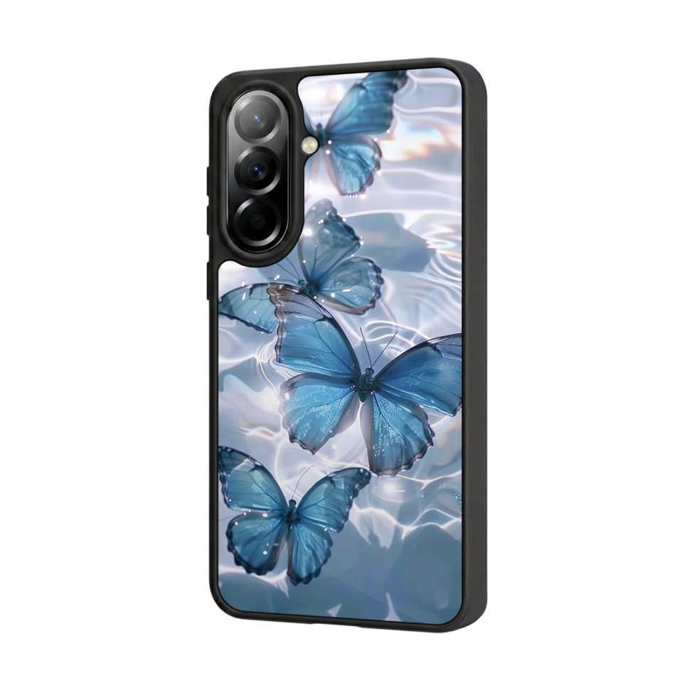 Samsung Galaxy A57 Uyumlu Kelebek Tasarımlı Glossy Premium Kılıf