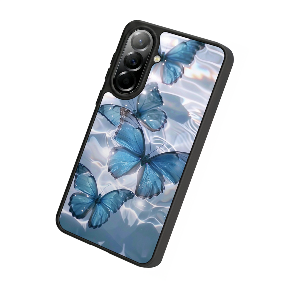 Samsung Galaxy A57 Uyumlu Kelebek Tasarımlı Glossy Premium Kılıf