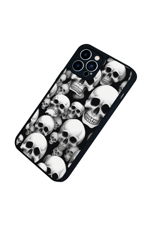 iPhone 13 Pro Max Uyumlu KuruKafa Tasarımlı Glossy Premium Kılıf