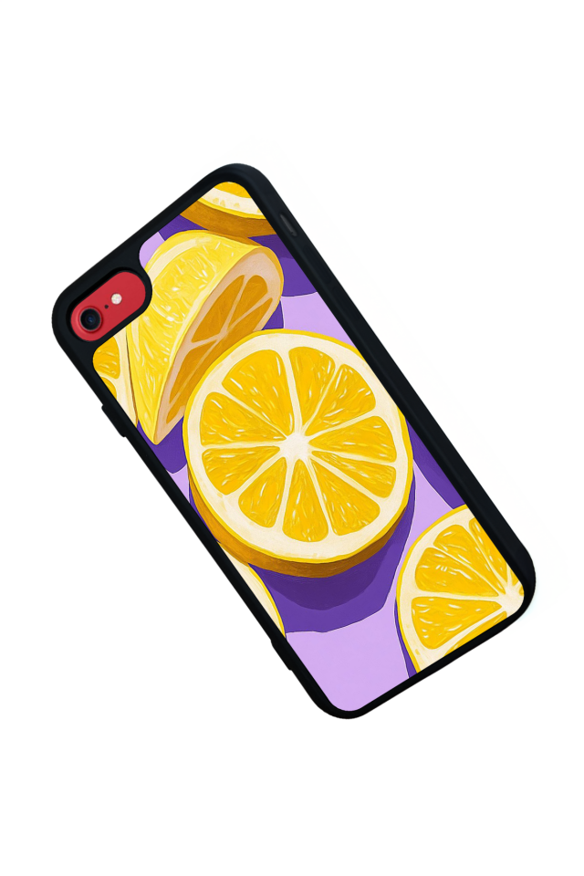 iPhone 7 Uyumlu Limon Tasarımlı Glossy Premium Kılıf