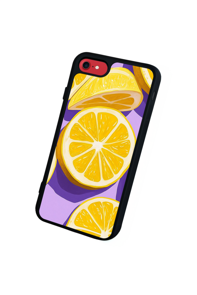 iPhone 7 Uyumlu Limon Tasarımlı Glossy Premium Kılıf