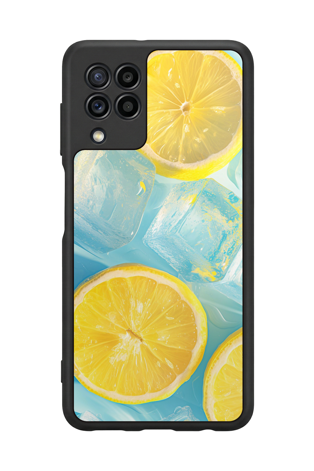 Samsung Galaxy M32 Uyumlu Limon Tasarımlı Glossy Premium Kılıf
