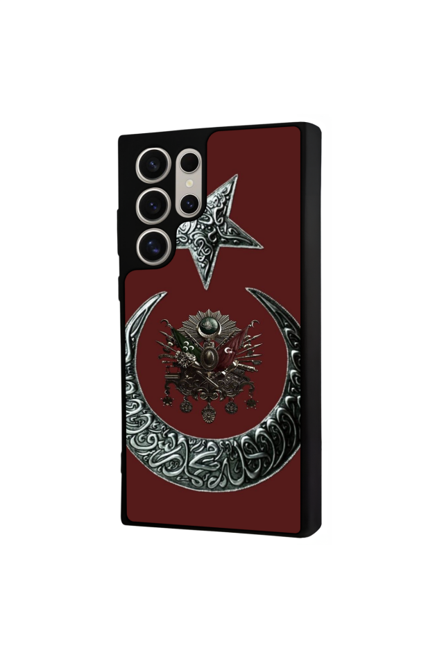 Samsung Galaxy S24 Ultra Uyumlu Osmanli Tugrasi Tasarımlı Glossy Premium Kılıf