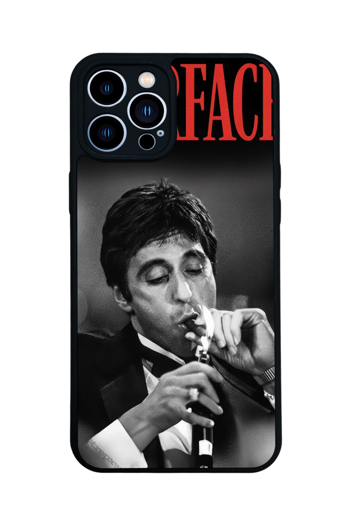 iPhone 13 Pro Max Uyumlu Scarface Tasarımlı Glossy Premium Kılıf