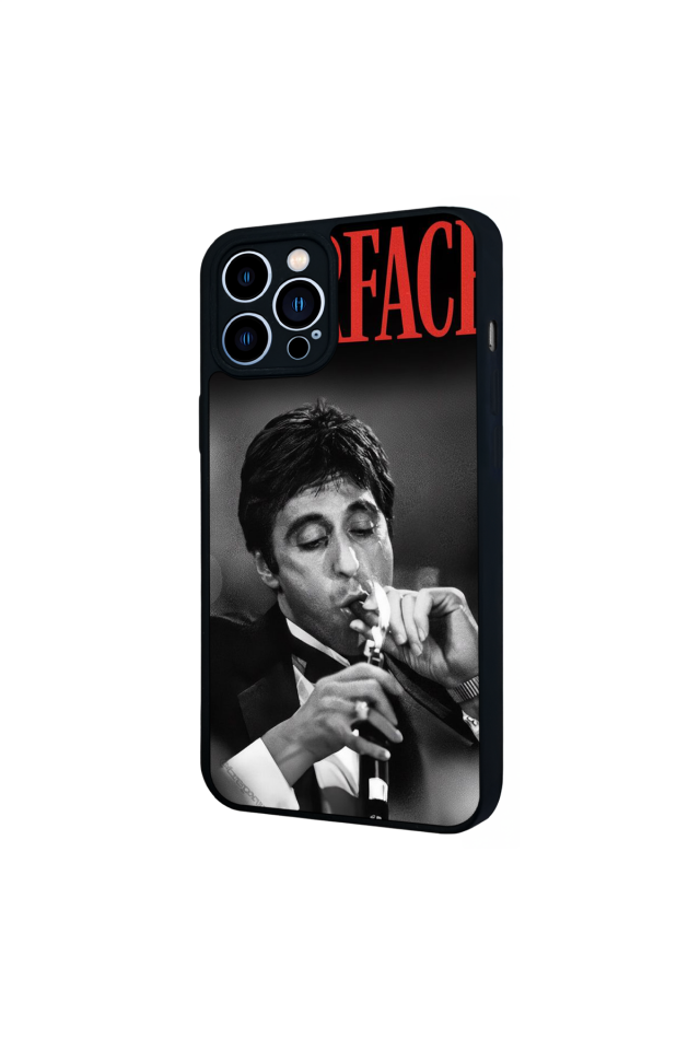 iPhone 13 Pro Max Uyumlu Scarface Tasarımlı Glossy Premium Kılıf