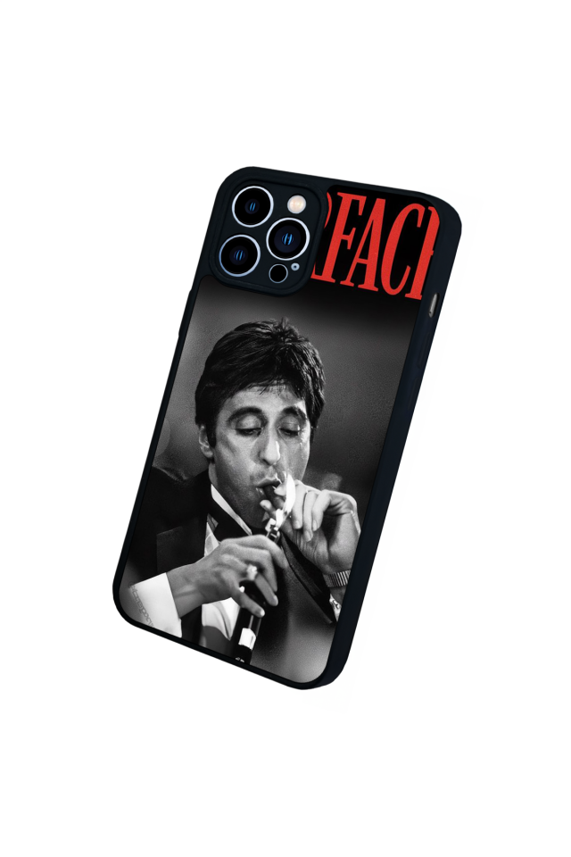 iPhone 13 Pro Max Uyumlu Scarface Tasarımlı Glossy Premium Kılıf