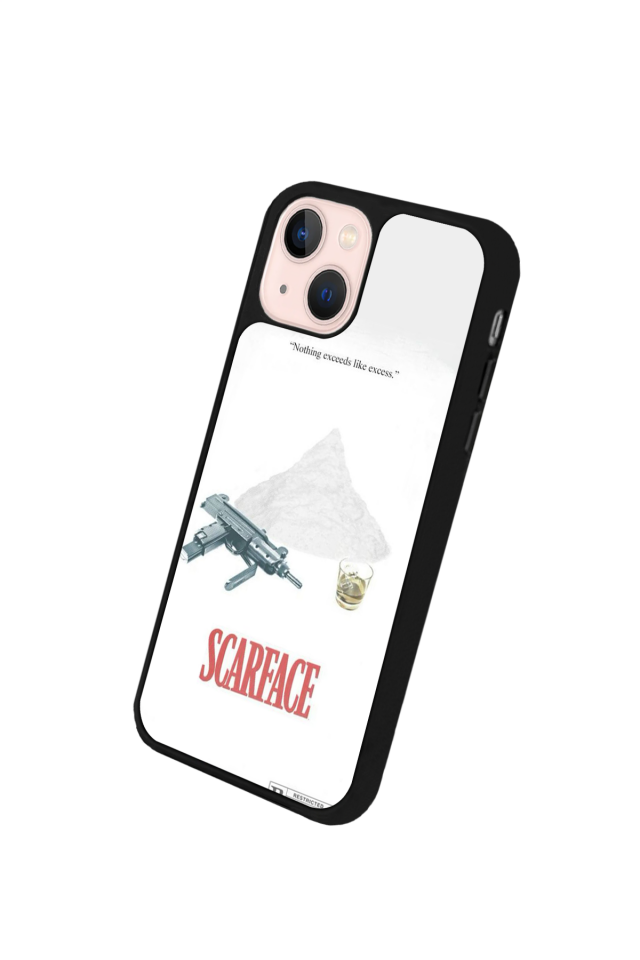 iPhone 15 Uyumlu Scarface Tasarımlı Glossy Premium Kılıf