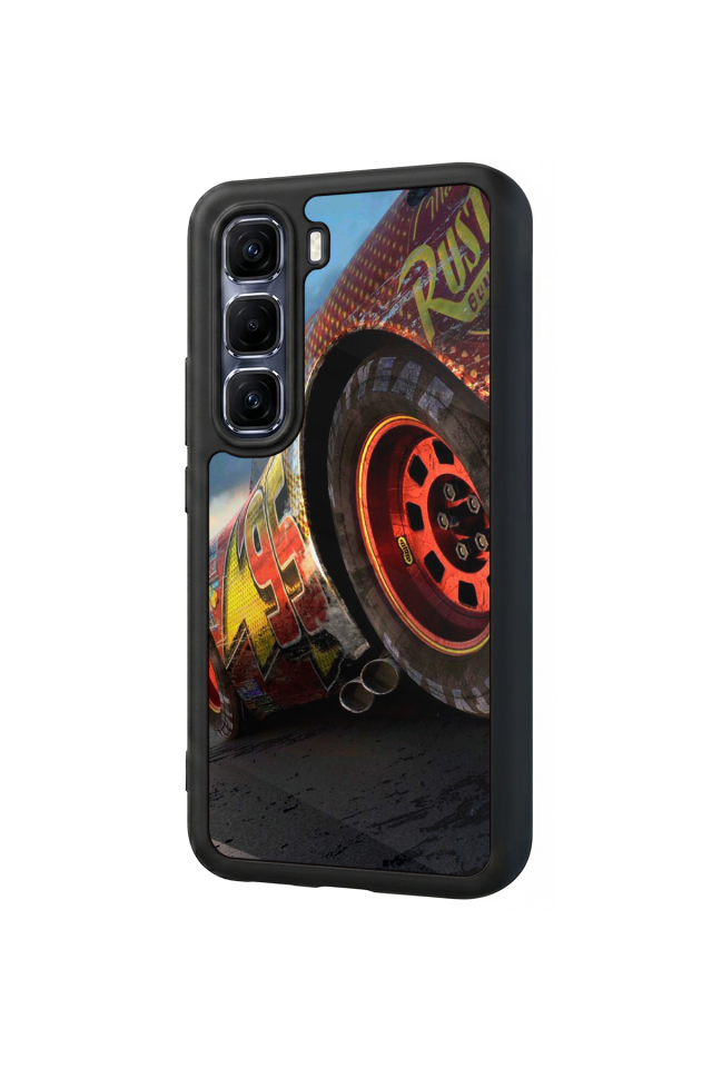 Infinix Hot 60 Pro Plus Uyumlu Şimsek McQueen Tasarımlı Glossy Premium Kılıf