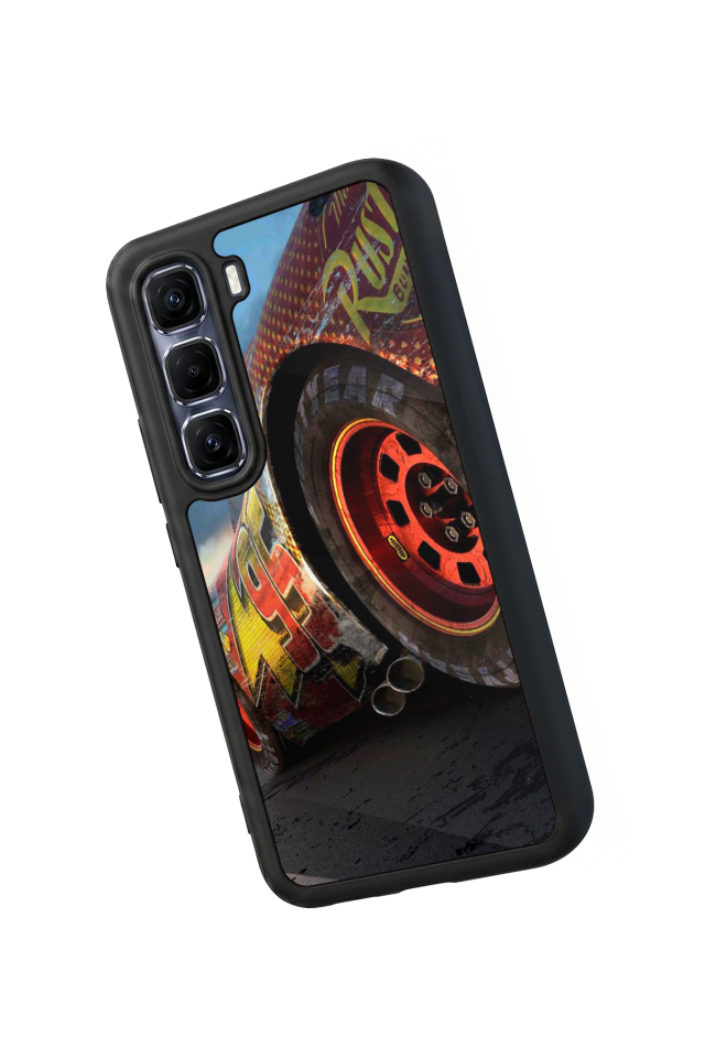 Infinix Hot 60 Pro Plus Uyumlu Şimsek McQueen Tasarımlı Glossy Premium Kılıf