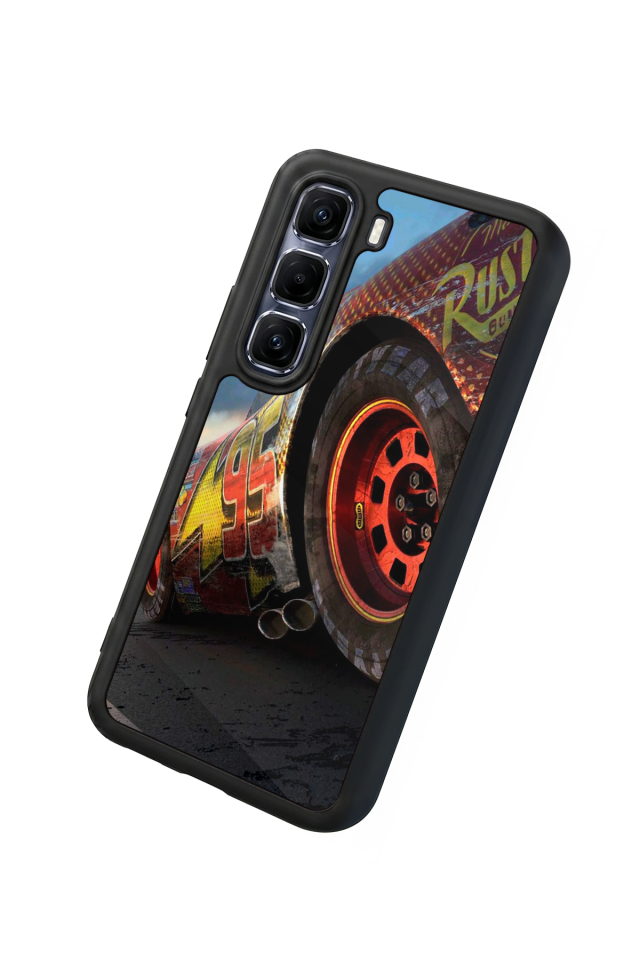 Infinix Hot 60 Pro Plus Uyumlu Şimsek McQueen Tasarımlı Glossy Premium Kılıf