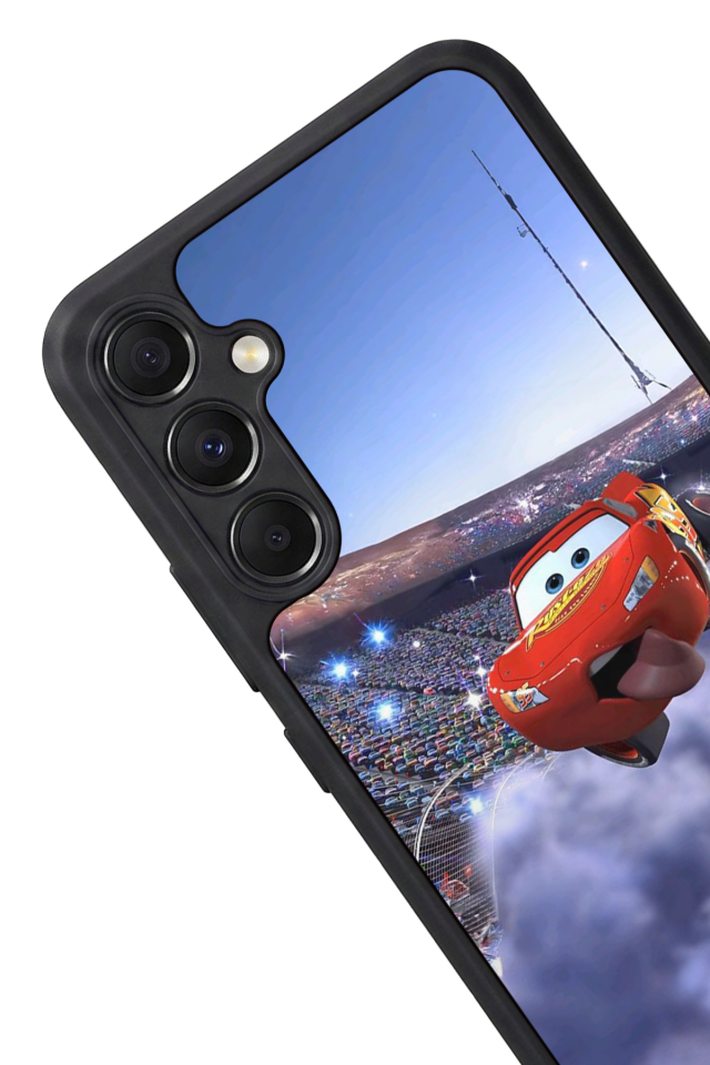 Samsung Galaxy A34 Uyumlu Şimsek McQueen Tasarımlı Glossy Premium Kılıf