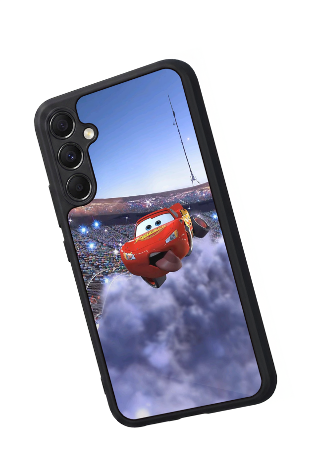 Samsung Galaxy A34 Uyumlu Şimsek McQueen Tasarımlı Glossy Premium Kılıf